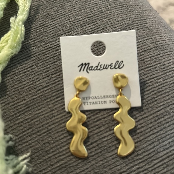 NWT Madewell Squiggle Drop Earrings - Picture 3 of 3